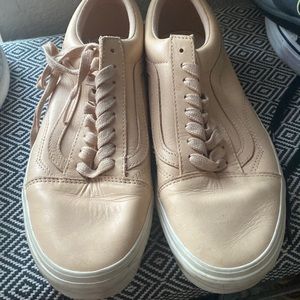 Vans cream leather